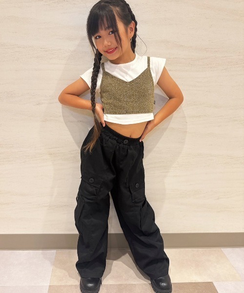 RH★子供服出品します✨です RandS/R アンサンブル キラキラビスチェセットT キッズ 子供服