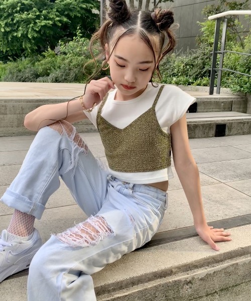 RandS/R アンサンブル キラキラビスチェセットT キッズ 子供服
