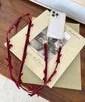 「ストラップシート付き」ベロアリボンモバイルシ...の詳細画像2
