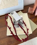 「ストラップシート付き」ベロアリボンモバイルシ...の詳細画像3