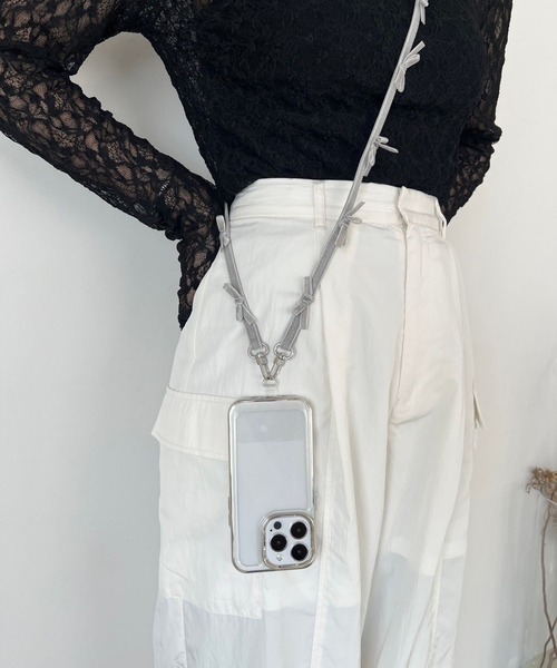 clear リボンプリントメロウ半袖カットソー[CL8524