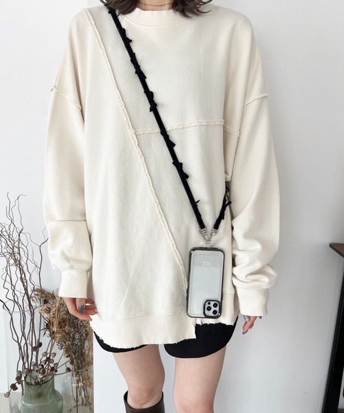 clear リボンプリントメロウ半袖カットソー[CL8524
