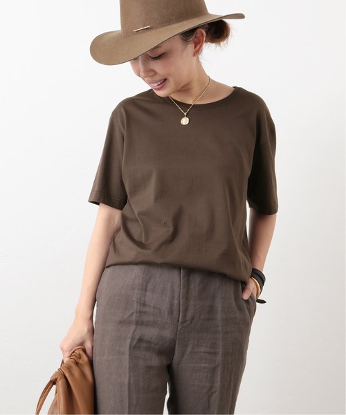 「Deuxieme Classe」 半袖Tシャツ - ベージュ レディース DEUXIEME CLASSE(ドゥーズィエム) 半袖カットソー レディース美