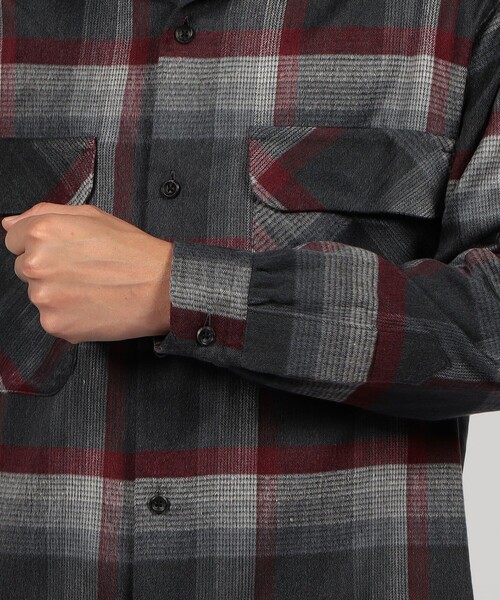 シャツ 「別注」PENDLETON シルクシャギー ボードシャツ メンズの画像