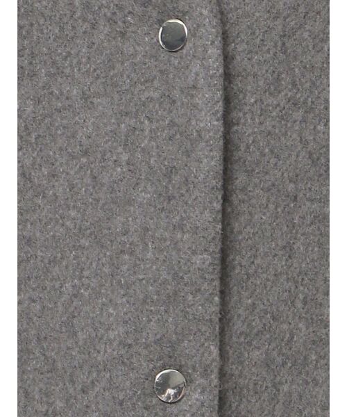 美品　ELENDEEK ショートフォルムコート　ウールコート　グレー　02 ELENDEEK（エレンディーク）の「フォルムショートウールコート（ノー