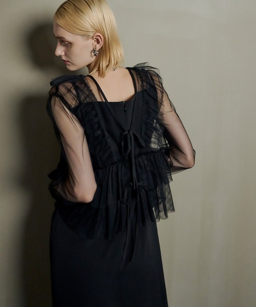 et.UNiVER ドレス Frill vest pencil dress : ZOZOTOWN Yahoo!店