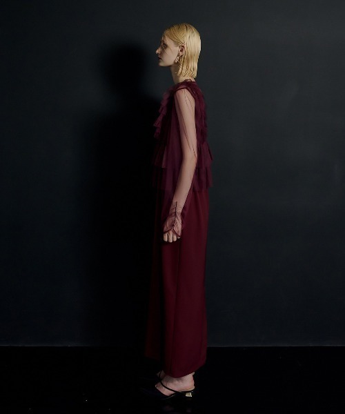 et.UNiVER ドレス Frill vest pencil dress : ZOZOTOWN Yahoo!店