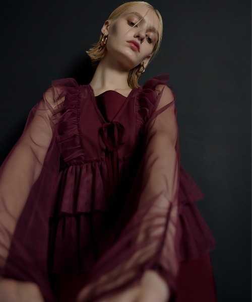 【未使用】お値下げしました！Frill vest pencil dress et.UNiVER ドレス Frill vest pencil dress : ZOZOTOWN Yahoo!店