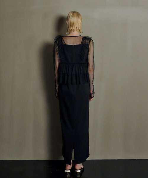 et.UNiVER ドレス Frill vest pencil dress : ZOZOTOWN Yahoo!店