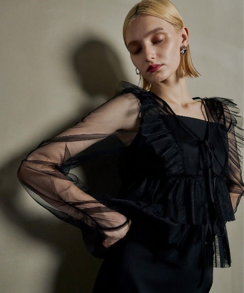 スーツ・フォーマル・ドレス et.UNiVER / Frill vest pencil dress et.UNiVER ドレス Frill vest pencil dress : ZOZOTOWN Yahoo!店