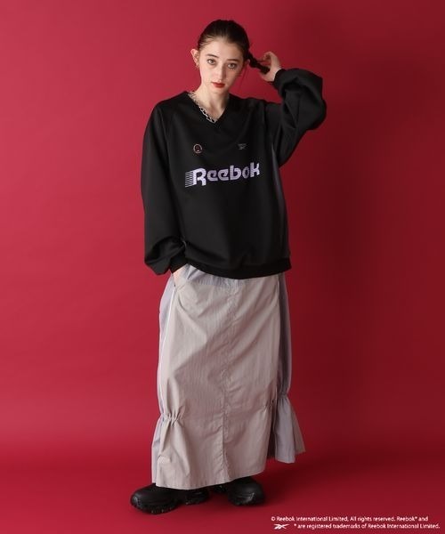 JEANASIS スカート 「Reebok別注」ハイショクキリカエフレア