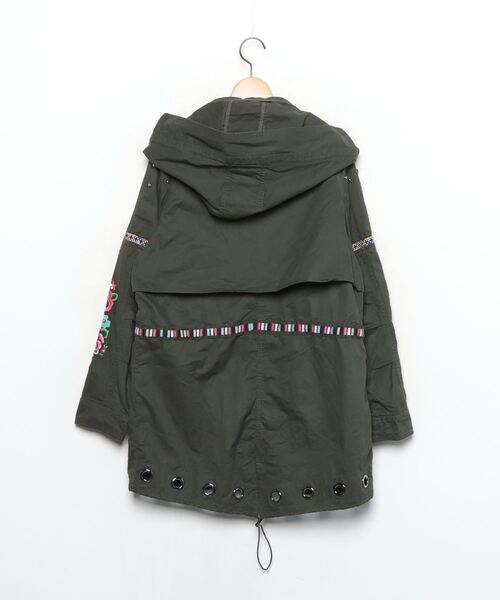 【正規品質保証】 Desigual 「Desigual」 ジップアップブルゾン 38 グリーン ジャケット・アウター