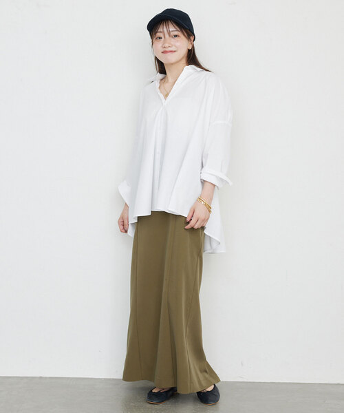 SLOBE IENA 「SLOBE IENA」 7分袖シャツ FREE ネイビー