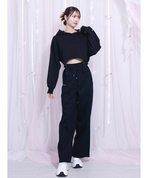 EATME トップス EATME（イートミー） tシャツ ガーターデザインフードTOP レディース