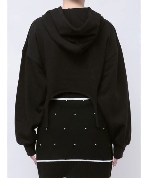 EATME（イートミー） tシャツ ガーターデザインフードTOP レディース