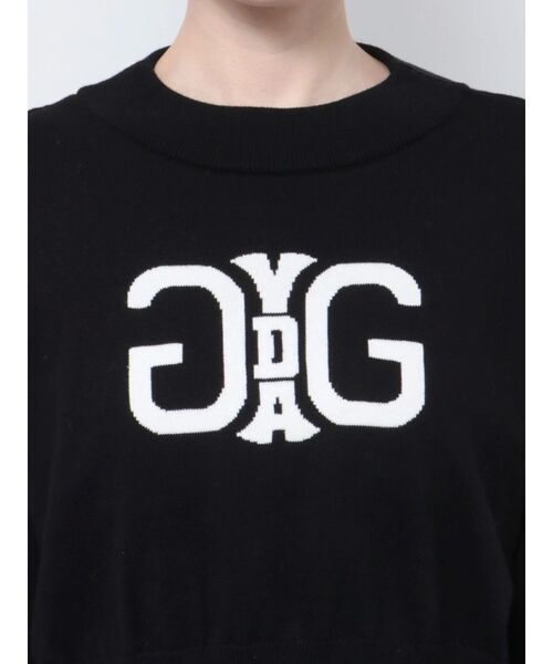 ニット セーター Symmetry GYDAインターシャニットトップス レディース GYDA ニット セーター Symmetry GYDAインターシャニットトップス
