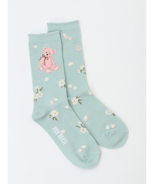 PINK HOUSE 靴下 13足セット まとめ売り ショート丈ソックス PINK HOUSE（ピンクハウス） 靴下 桜Teddyソックス レディース