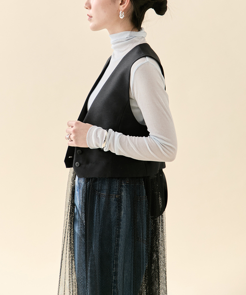 【VERMEIL par iena イエナ】リネンベスト 一部店舗限定》Maison IENA リネンベスト（ベスト）｜IENA（イエナ）の