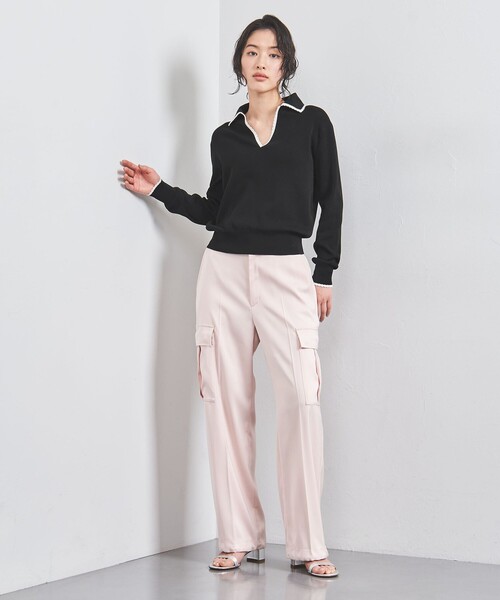 25ss UNITED ARROWS スカラップレース セーラーカラー ニット UNITED ARROWS ニット セーター スカラップレース セーラー