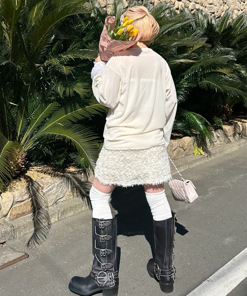 tシャツ ドロストレースキャミとBIGロンTの２枚セット レディース Alley Tokyo tシャツ ドロストレースキャミとBIGロンTの2枚