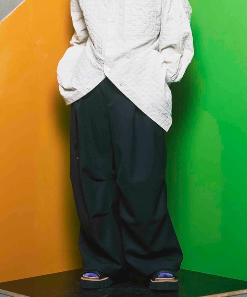 MAISON SPECIAL サスティナブルリメイクカーゴパンツ MAISON SPECIAL カーゴパンツ 「UNISEX」Side Purse Wide Pants