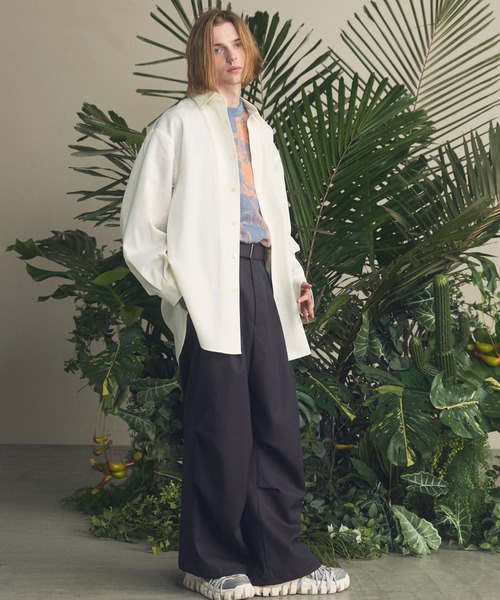 メゾンスペシャル ウォッシュブルウールワイドカーゴパンツ MAISON SPECIAL（メゾンスペシャル） カーゴパンツ 「UNISEX」4 Colors