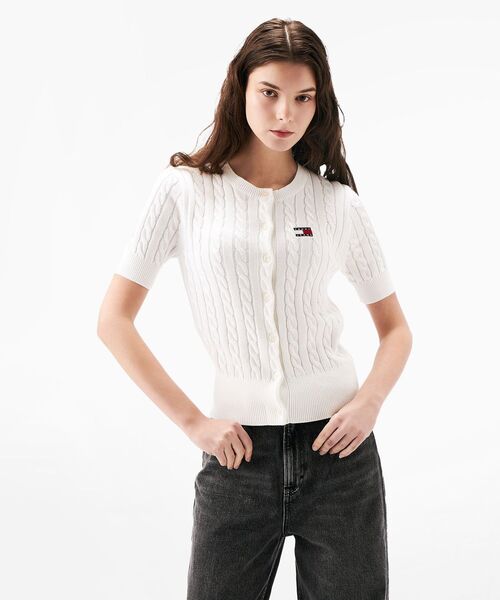 ニット セーター サマーケーブルカーディガン レディース TOMMY JEANS ニット セーター サマーケーブルカーディガン