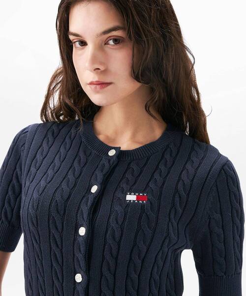 ニット セーター サマーケーブルカーディガン レディース TOMMY JEANS ニット セーター サマーケーブルカーディガン