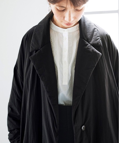 Sunny clouds サニークラウズ　ダウンハーフコート3L ブラック　黒 サニークラウズ 極軽ダウンのハーフコート〈レディース〉｜Sunny