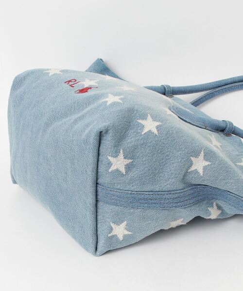 POLO RALPH LAUREN トートバッグ フラッグ デニム ミディアム