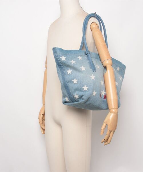 訳あり即発☆Polo Ralph Lauren Bellportミディアム2wayトート POLO RALPH LAUREN トートバッグ フラッグ デニム ミディアム