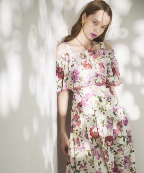 AND COUTURE ワンピース アネモネフラワー2WAYワンピース