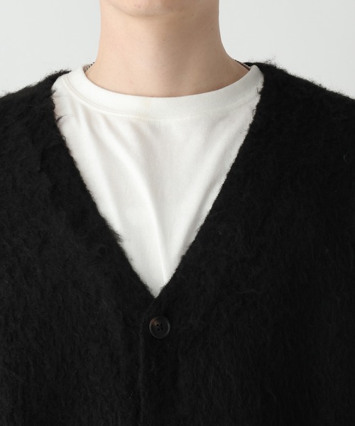 「RAGEBLUE」 ニットカーディガン MEDIUM ブラック メンズ_画像8