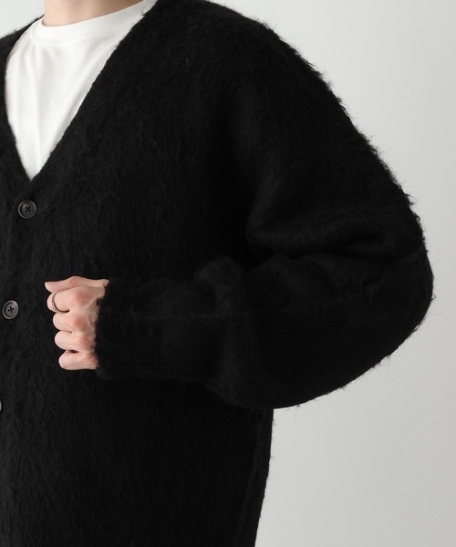 「RAGEBLUE」 ニットカーディガン MEDIUM ブラック メンズ_画像9