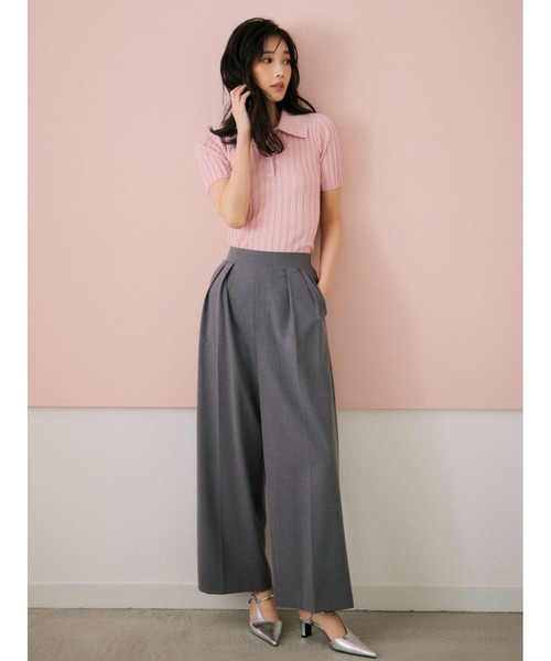 新品未使用　FRAY I.D シルクブレンドシアーリブニットポロ　ブラック FRAY I.D｜シルクブレンドシアーリブニットポロ | Rakuten