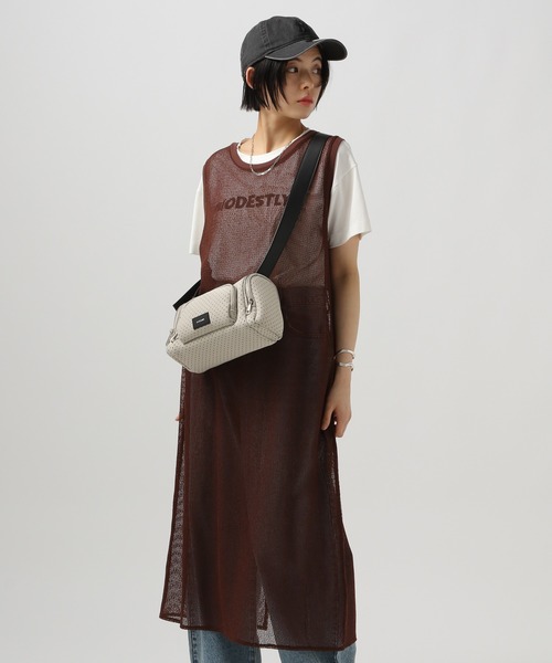 GENTLEWOMAN ショルダーバッグ ホーボーバッグ ベルベット florist ショルダーバッグ バッグ ライトレザータッチスクエア