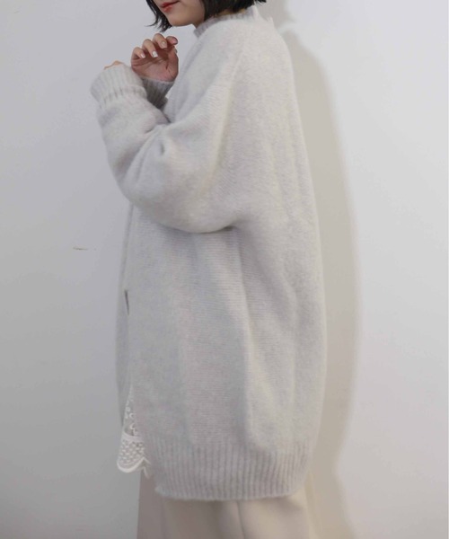 「haupia」 長袖ニット 38 グレー レディース_画像9