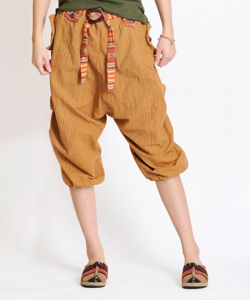 marai（マーライ） ハーフパンツ パンツ 短パン クロップド丈 コットン