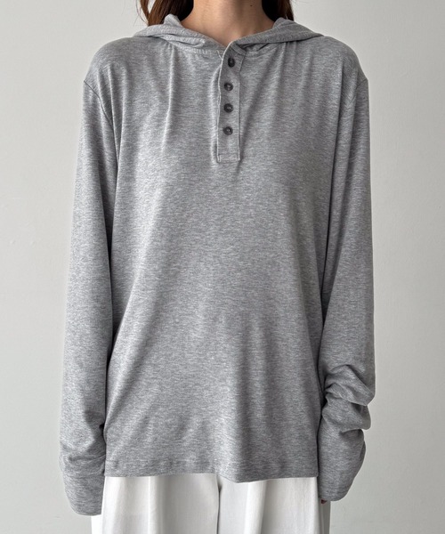 CANAL JEAN tシャツ El mar モダールパーカーロンT レディース