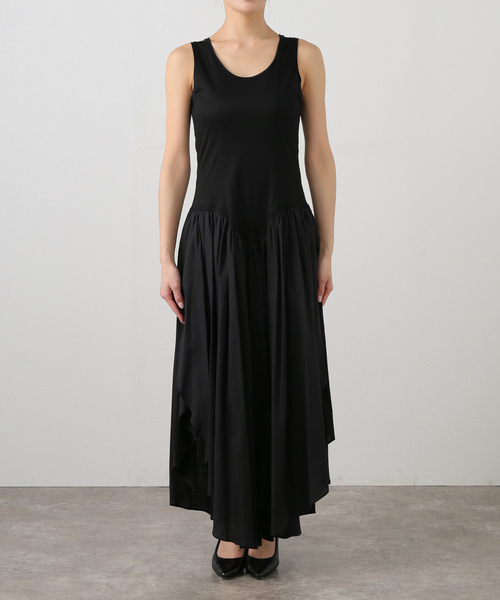 IENA ワンピース BOWTE/バウト SUPIMA CT JERSEY COMBI APLE