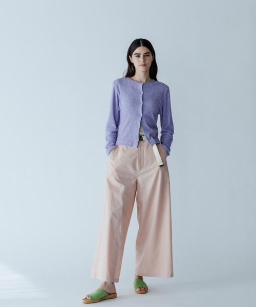 カーディガン MEYAME/メヤメ　オーガニックコットンパイルカーディガン　ORGANIC COTTON PILE CARDIGAN レディース