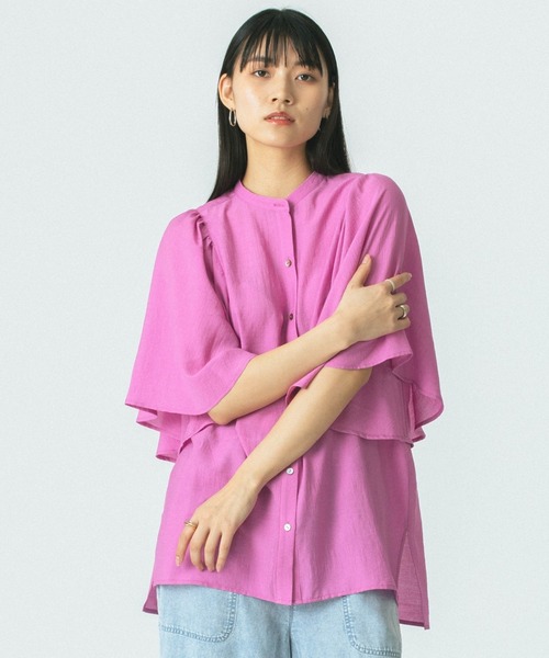 ROSE BUD（ローズバッド） ブラウス シャツ FLARE SLEEVE BLOUSE