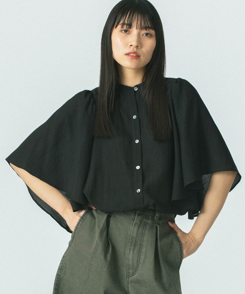ブラウス シャツ FLARE SLEEVE BLOUSE レディース