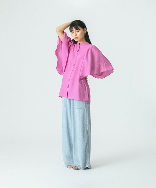 ROSE BUD（ローズバッド） ブラウス シャツ FLARE SLEEVE BLOUSE