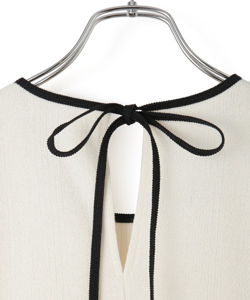 新品ADAM ET ROPE' 【WEB限定】ブークレリブリボンTシャツ ADAM ET ROPÉ FEMME(アダム エ ロペ ファム) / 【WEB限定
