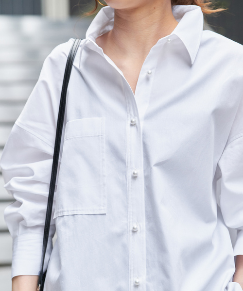 「Spick & Span」 長袖シャツ - ホワイト レディース Spick＆Span 「Spick & Span」 長袖シャツ FREE ホワイト