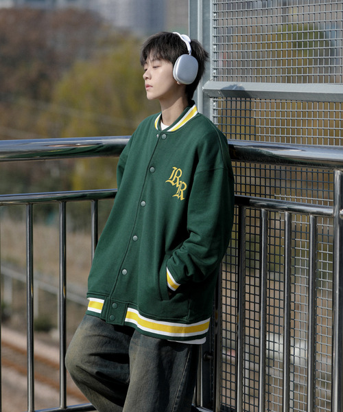 「neos」 スタジャン MEDIUM ブラック メンズ_画像5