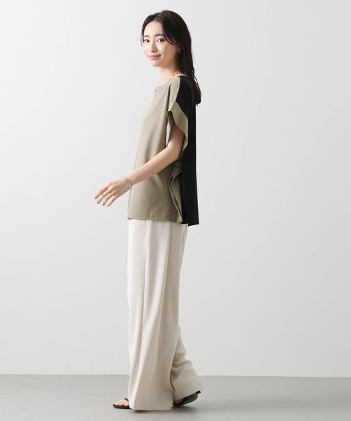 2025夏　新品　グレディブリリアン　異素材バイカラー2wayカットソー Gready Brilliant tシャツ 異素材バイカラー2WAYカットソー