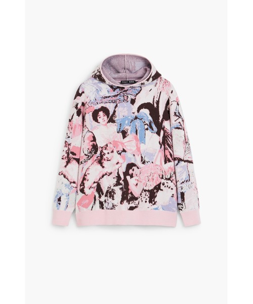 ニット セーター 「Desigual×Maria Escote」ヴィクトリアンプリントフーディー レディースの画像