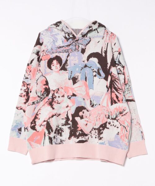 ニット セーター 「Desigual×Maria Escote」ヴィクトリアンプリントフーディー レディース Desigual ニット セーター 「Desigual×Maria Escote